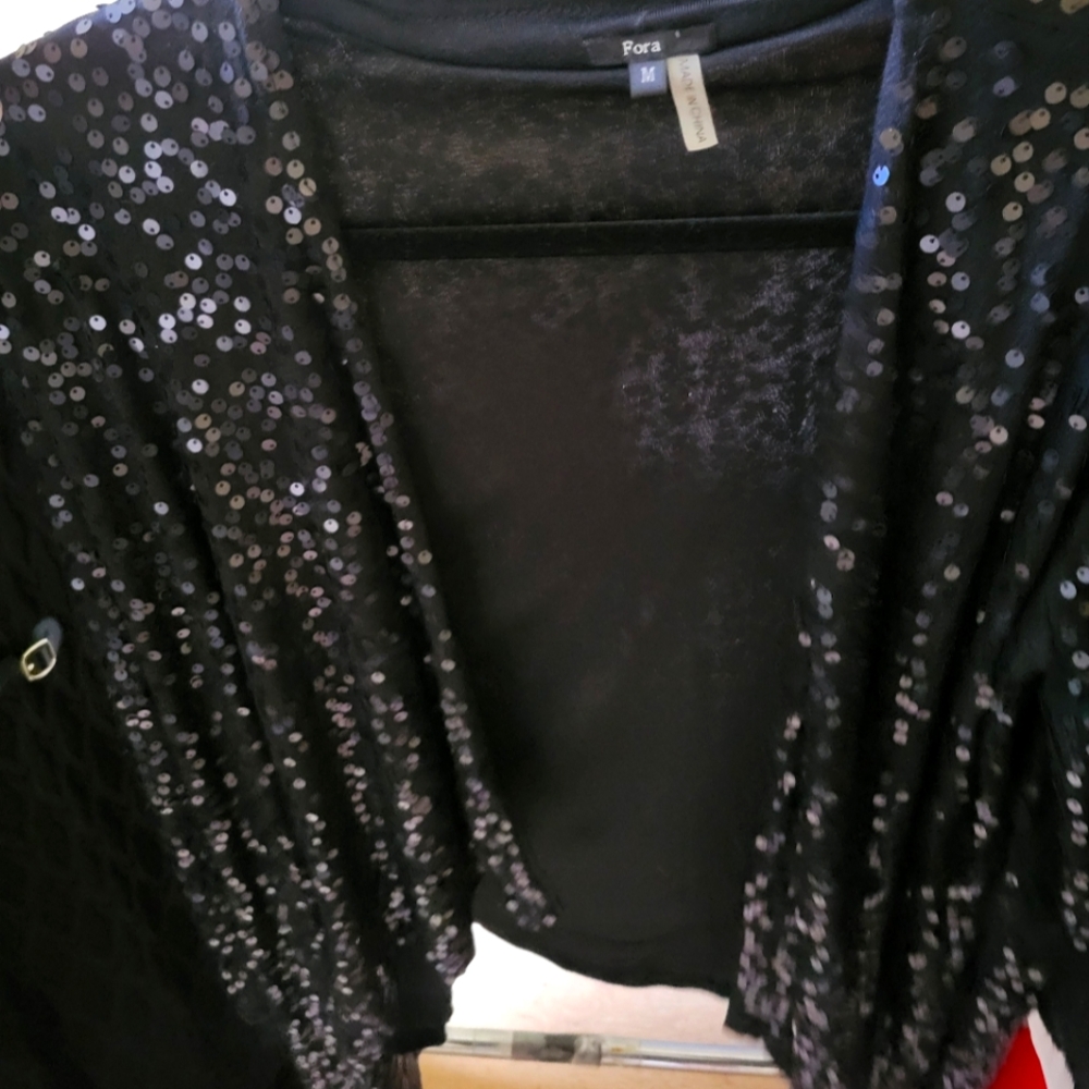 Fora sequin pashmena sweater